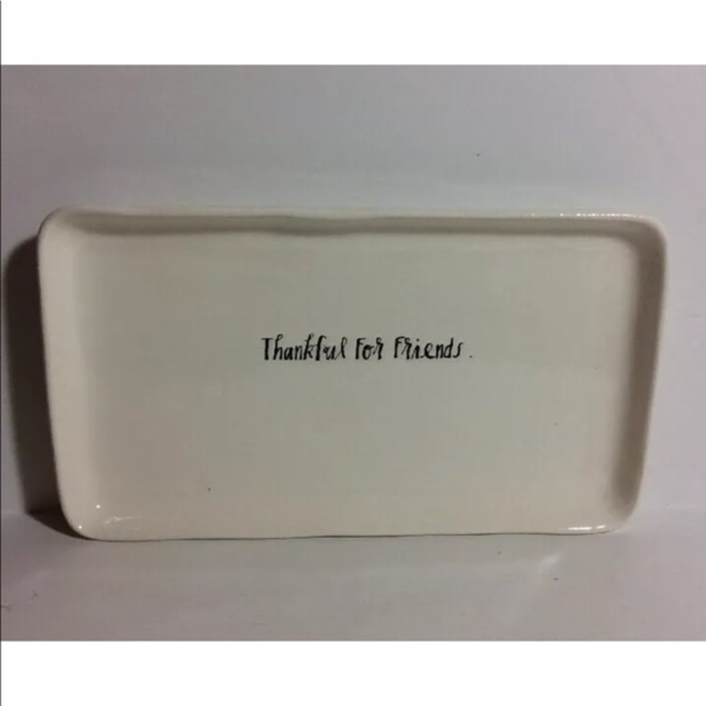 New Rae Dunn Thankful For Friends Small Platter